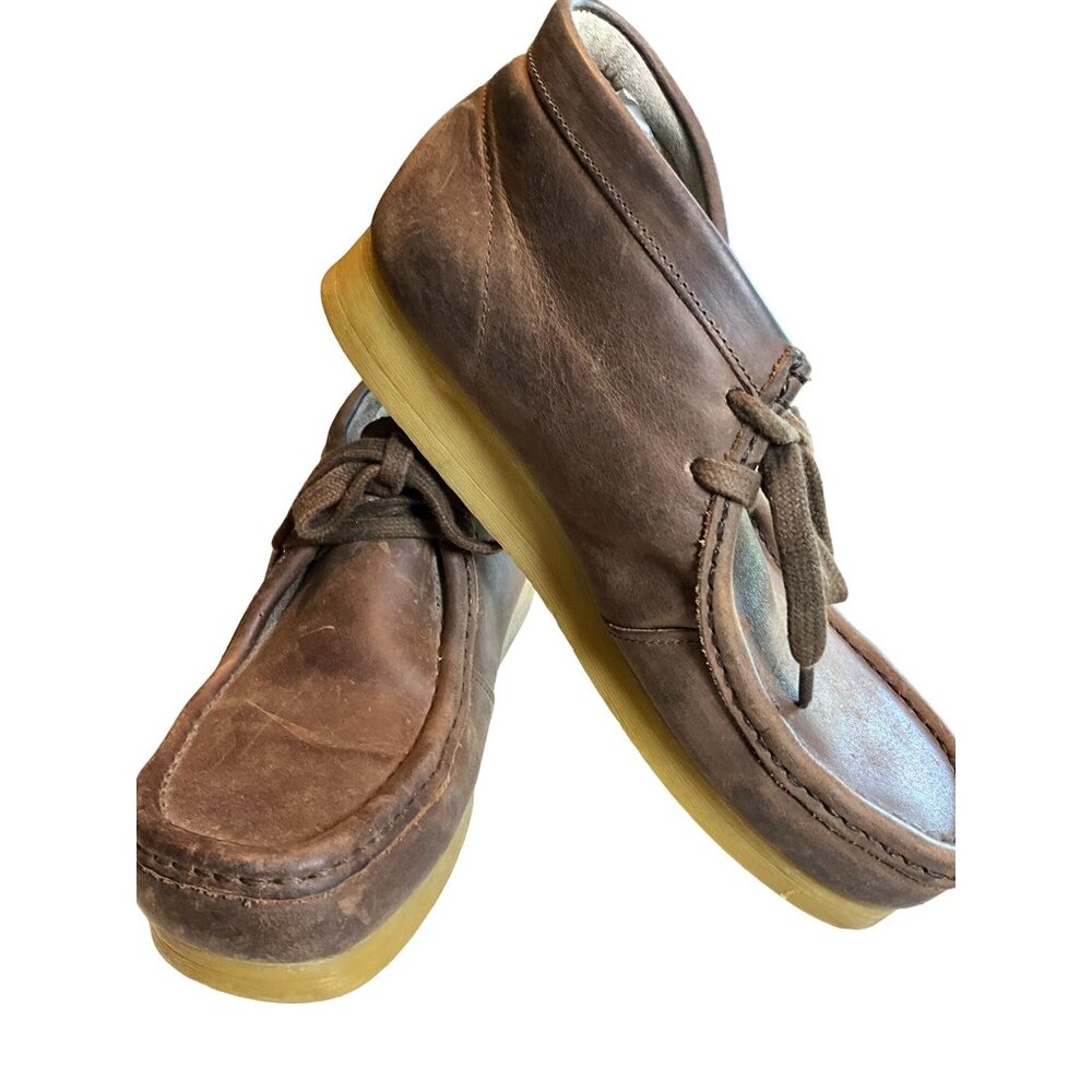 Clarks J Stinson Brown Oil Wallabee Men's 8M Leather Upper‎